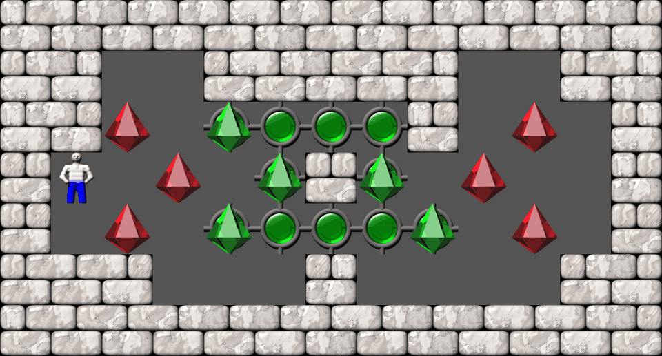 Сокобан More Bugs collections уровень 212